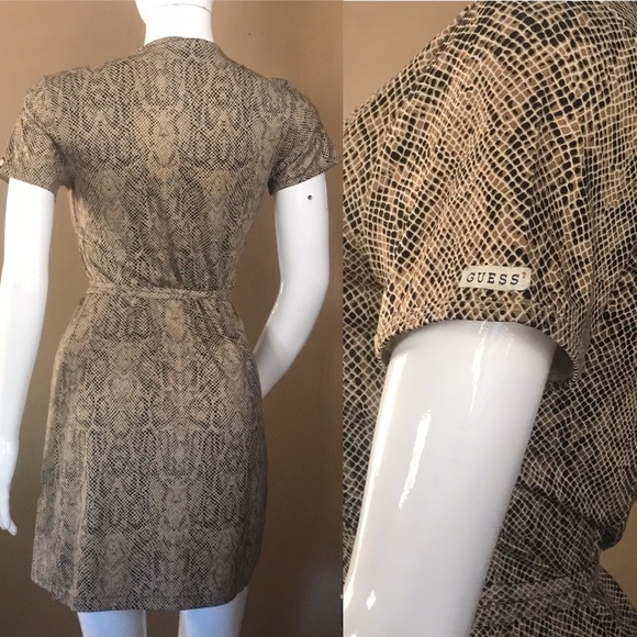 Guess Multicolor Pattern Full Wrap Dress - Picture 2 of 6